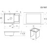 Кухонная мойка GRANULA ESTETICA ES-7807 графит 7807 GPAFIT