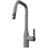 Смеситель для кухни GRANULA 8171 шварц с выдвижным изливом 8171 SHBAPC